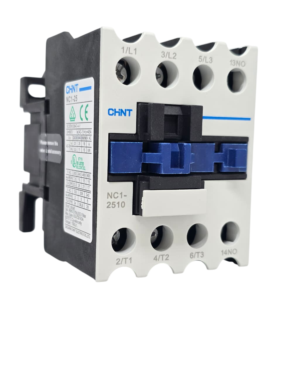 CONTACTOR 25 AMP, 3P+1NO BOB, 220VAC CHINT
