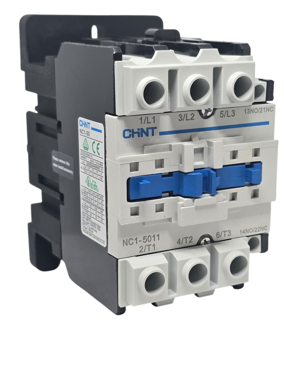 CONTACTOR 50 AMP, 3P+1NO+1NC BOB 220VAC CHINT