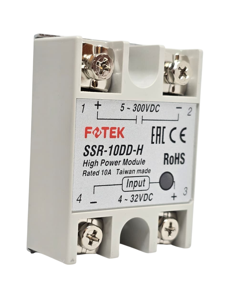 RELÉ DE ESTADO SÓLIDO FOTEK 10A DC-DC