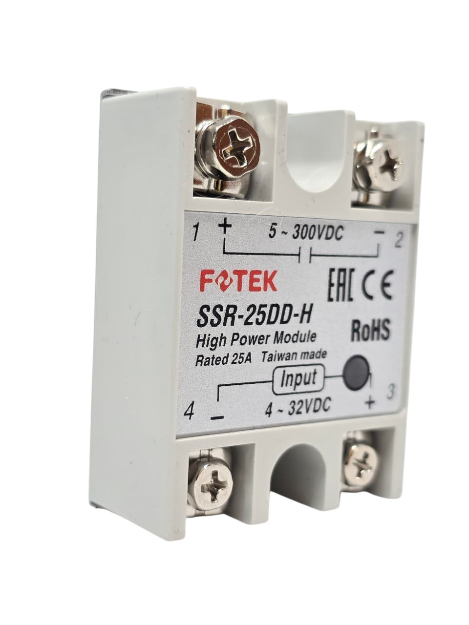 RELÉ DE ESTADO SÓLIDO FOTEK 25A DC-DC