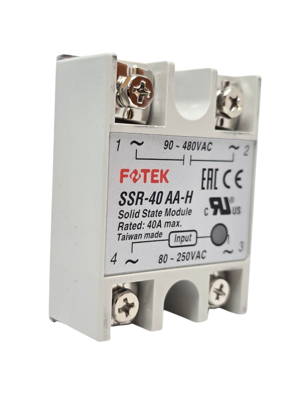 RELÉ DE ESTADO SÓLIDO FOTEK 40A AC-AC