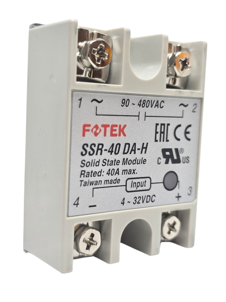 RELÉ DE ESTADO SÓLIDO FOTEK 40A DC-AC