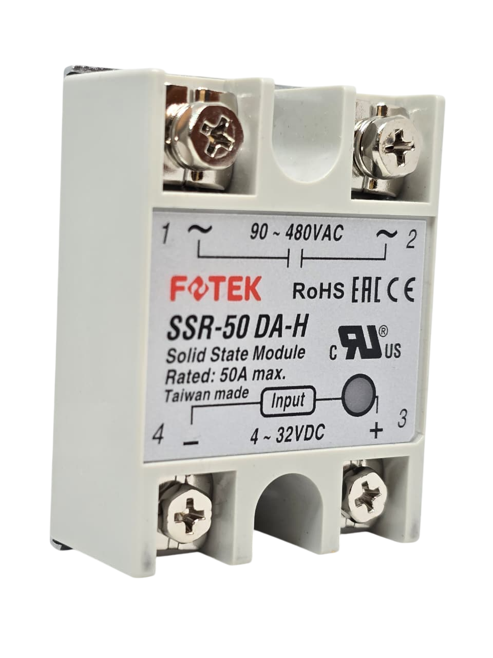 RELÉ DE ESTADO SÓLIDO FOTEK 50A DC-AC