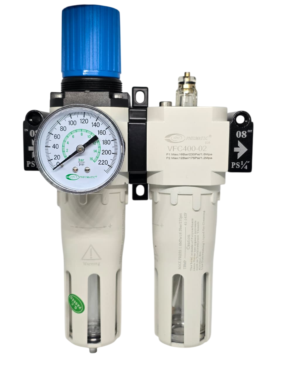 UNIDAD DE MANTENIMIENTO DE 1/4 VPC PNEUMATIC